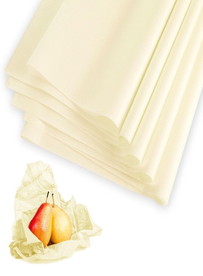 Sinbana 100 Sheets Acid-Free Tissue Paper, 20x13.7 Inch/50x35cm Unbuffered Acid-Free Archival Packing Packaging Glassine Paper for Storage Wrapping and Protecting Clothing Linen Gift Bag Bulk (Beige - Image 1