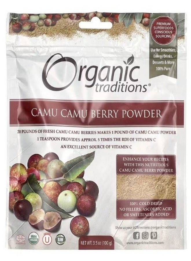 Organic Traditions Camu Camu Berry Powder  3.5 oz 100 g  - Image 1