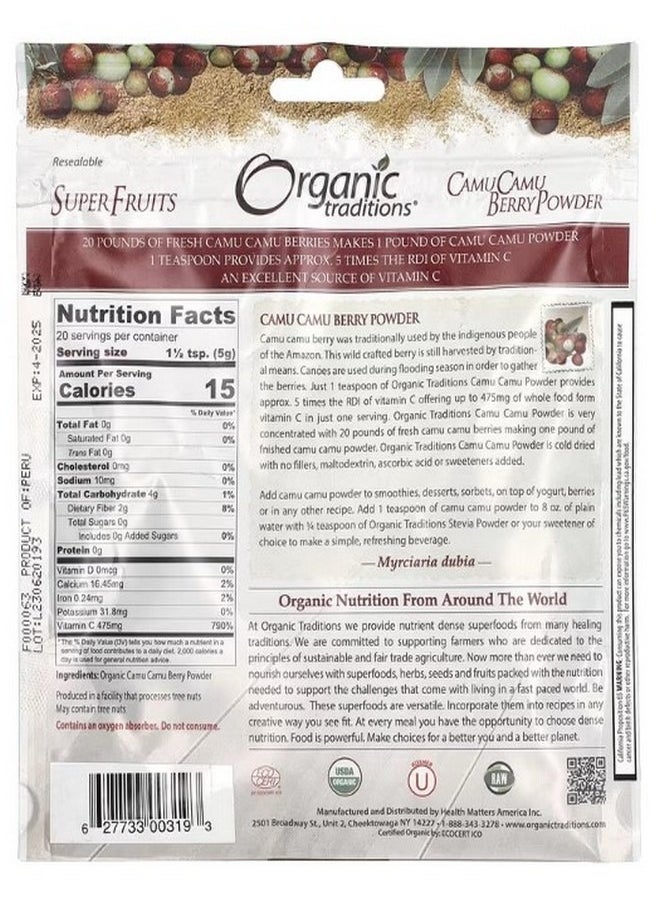 Organic Traditions Camu Camu Berry Powder  3.5 oz 100 g  - Image 2