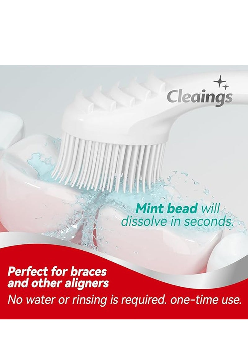 XIYU 20 Pcs Disposable Toothbrushes with Toothpaste and Pick for Work or Travel, Mini Travel Toothbrushes  - Image 4