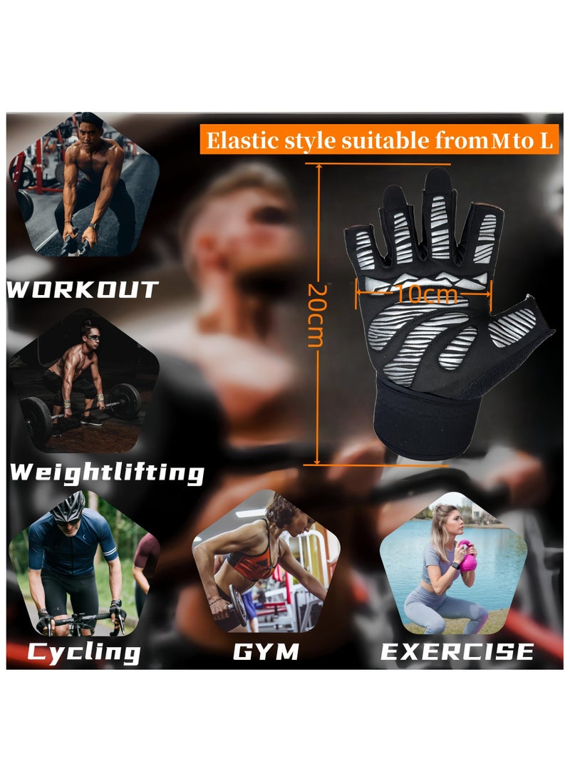 DRAVEN - GG - DRAVEN-GG Gym Gloves Men - Silicone Non-slip Palm Pad,enhanced Grip,high Performance, Breathable, Durable Workout Gloves - Wrist Support Fitness Gloves For Sport, Exercise, Weightlifting And Training - Image 1