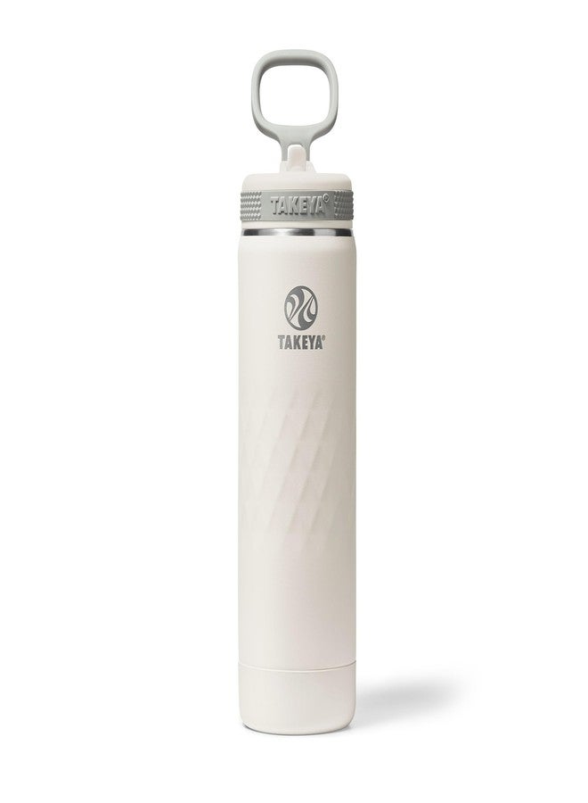 Takeya Sport 22 oz Triple-Insulated Stainless Steel Water Bottle, Straw Lid - Leakproof, Sweatproof, BPA-Free, Keeps Drinks Cold 36 Hrs, Hot 14 Hrs - Alpine - Image 1