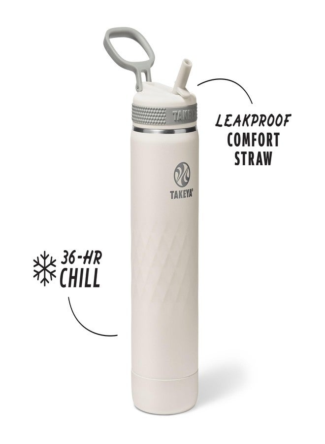 Takeya Sport 22 oz Triple-Insulated Stainless Steel Water Bottle, Straw Lid - Leakproof, Sweatproof, BPA-Free, Keeps Drinks Cold 36 Hrs, Hot 14 Hrs - Alpine - Image 2