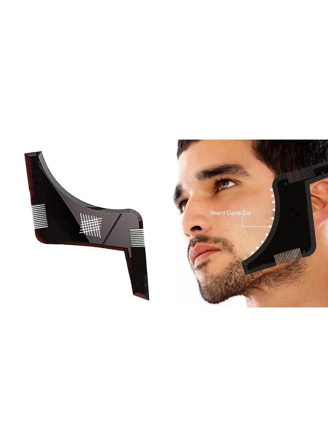 BAAL Beard Shaping Tool Template Stencil Guide For Men Lineup And Edging Barber Kit Lightweight And Flexible For Men And Boys 15 Gram Pack Of 1 - Image 2