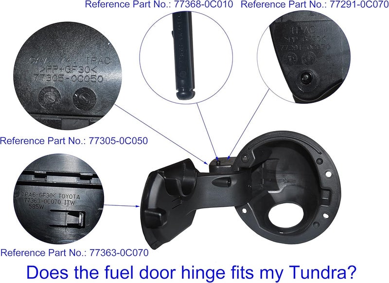Autoacc Fuel Door Hinge Pin for Tundra - Image 4