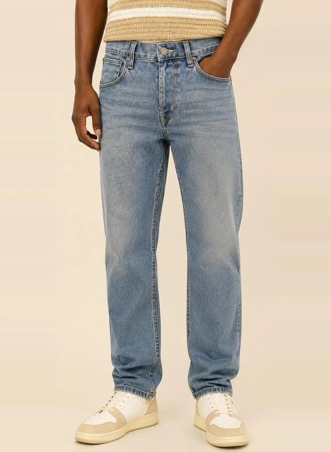 تايك تو Men Straight Fit Mid Rise Jeans By Falcon