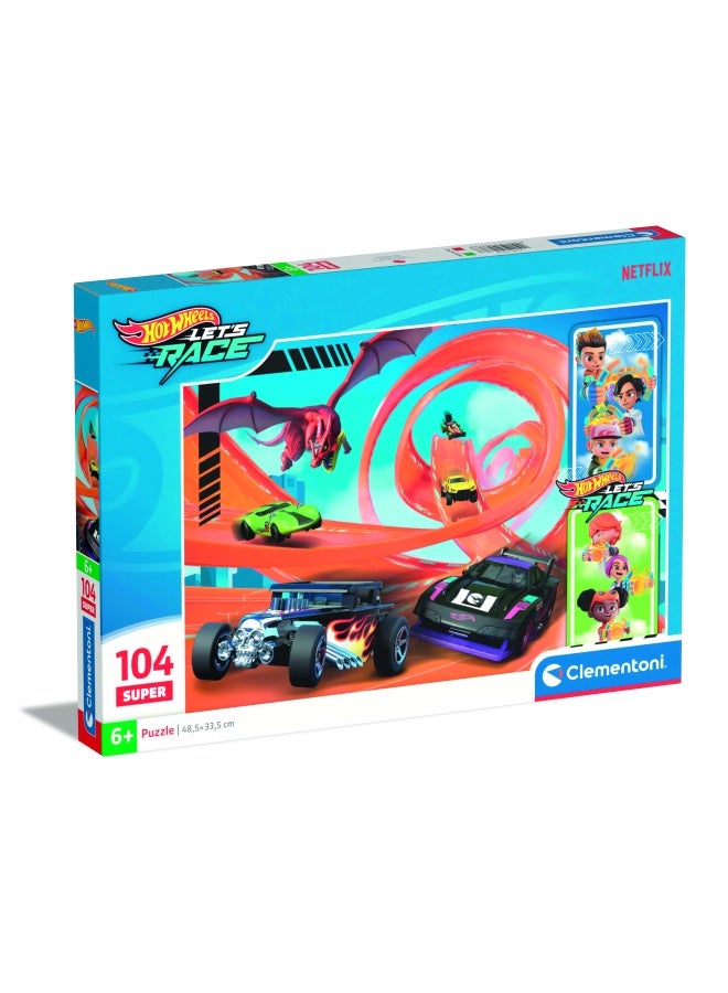 Clementoni Puzzle Hotwheels Loop Race 104pcs - Image 1