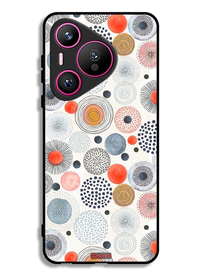 Tolwak Huawei Pura 70 Protective Case Cover Cotton Flowers Pattern - Image 1