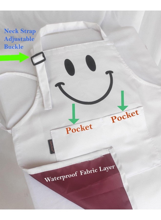 Switchon Polyester Waterproof Adjustable Kids Multi purpose Cooking Apron with a chef cap School Apron - Proudly made in india (White, 6Yrs to 11 Yrs) - Image 5