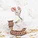 LEVLOVS Mouse in a Box Birthday Mouse Baby Mice in a Cheese Box Baby Registry Gift Birthday Gift Designer Doll - Image 4