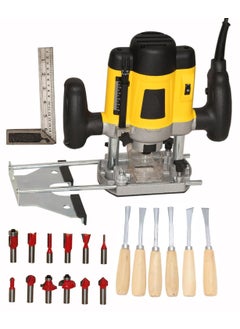 Digital Craft Digital Craft Electric Multifunction Woodworking Carving Machine Trimming Machine Slotting Machine Furniture Processing Tools Electric Router Machine kit6Try Square6Pc Wood Carving Set  - Image 1