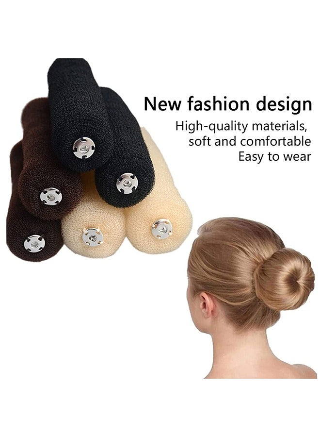 3 قطع ماجيك رول أداة الشعر الدائري DIY الشعر رغوة الدائري المشكل سناب الشعر دونات كعكة اكسسوارات الشعر ، طويل مشبك نايلون الشعر الدائري ماجيك أداة تصفيف الشعر للنساء حامل ذيل حصان - Image 2