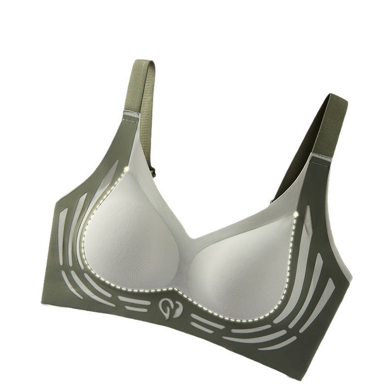 Plus Size Sports Underwear Accessory Breast Soft Support Adjustable Small Chest Gathered Anti-Sagging Running Fixed Cup - Image 4