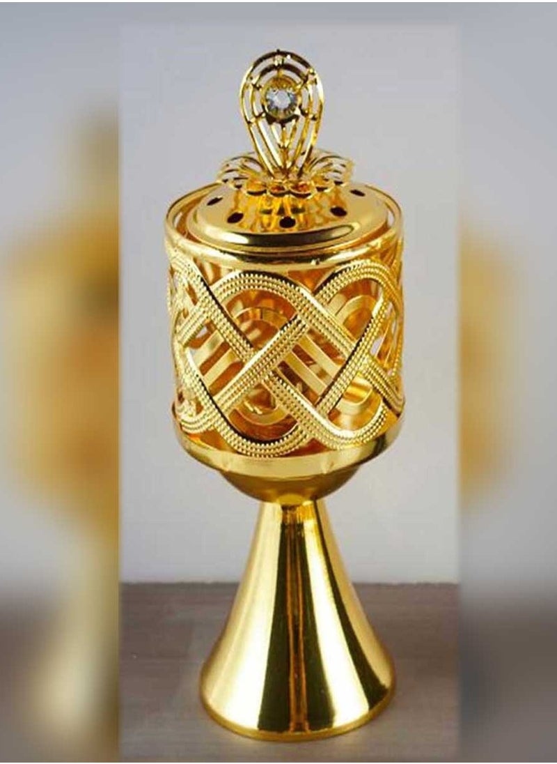 Bakhoor BoSidin Mini Elegant Arabic Oud Incense Burner 12 cm Height for Home and Office | Bakhoor Holder Small Decore and Fragrance  - Image 1