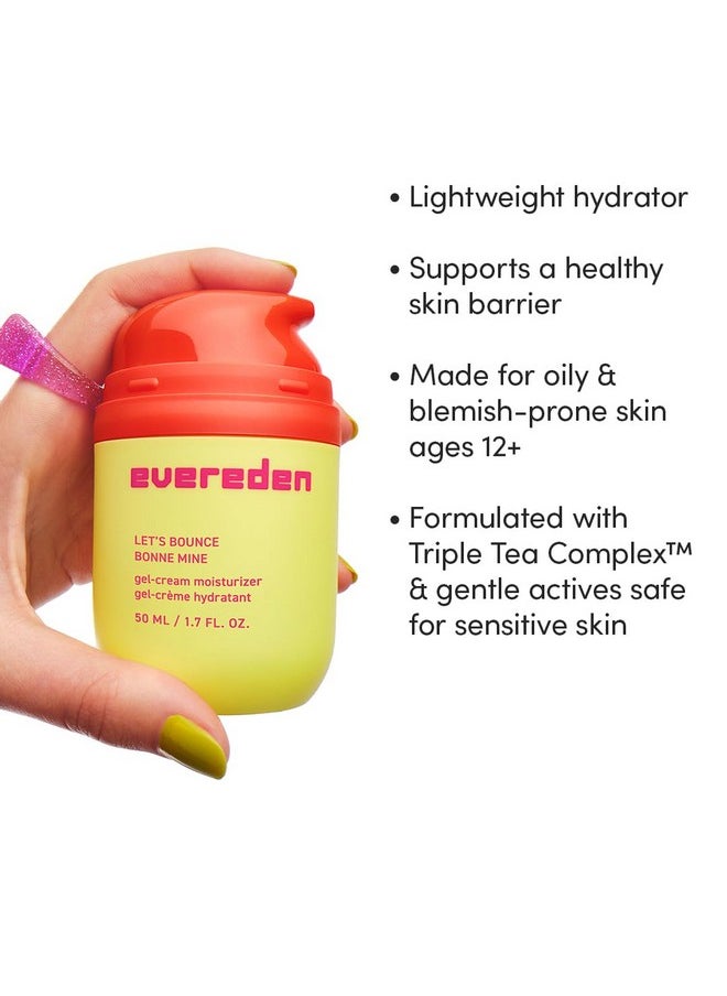 Evereden Evereden Let's Bounce Gel-Cream Kids Face Moisturizer - Clean & Vegan Pre Teen Face Moisturizer - Light, Non-Greasy Hydration for Oily & Pimple-Prone Skin - Redness-Calming - Skin Barrier Support  - Image 4