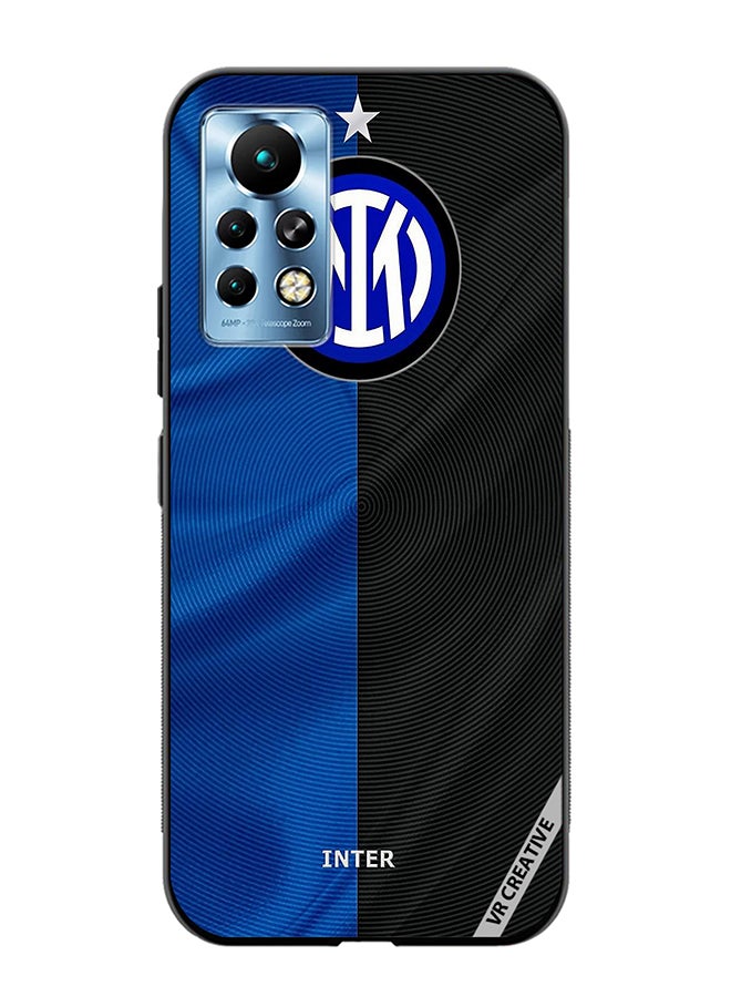 VR CREATIVE Protective Case Cover For Infinix Note 11 Pro Inter Milan Logo Design Multicolour - Image 1