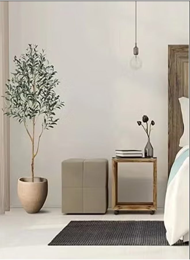 Snooe Artificial Olive Tree Tall Fake Potted Olive Silk Tree with Planter Large Faux Olive Branches and Fruits Artificial Tree for Modern Home Office Living Room Floor Decor Indoor - Image 3