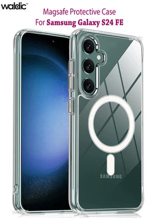 Samsung Galaxy S24 FE Magsafe Case|Ultra-Hybrid Back Case Cover Compatible With Magsafe|Camera Protection|Hard Crystal Clear Back|Shockproof Bumper Case Cover For Samsung Galaxy S24 FE - Clear - pzsku/Z1144BB59FA49B5E6C64CZ/45/_/1737302515/ef6366c3-e860-485c-820a-f5bce4c70cf9