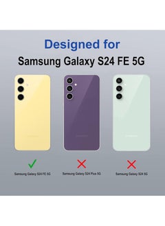Waldic Samsung Galaxy S24 FE Magsafe Case|Ultra-Hybrid Back Case Cover Compatible With Magsafe|Camera Protection|Hard Crystal Clear Back|Shockproof Bumper Case Cover For Samsung Galaxy S24 FE - Clear  - Image 2