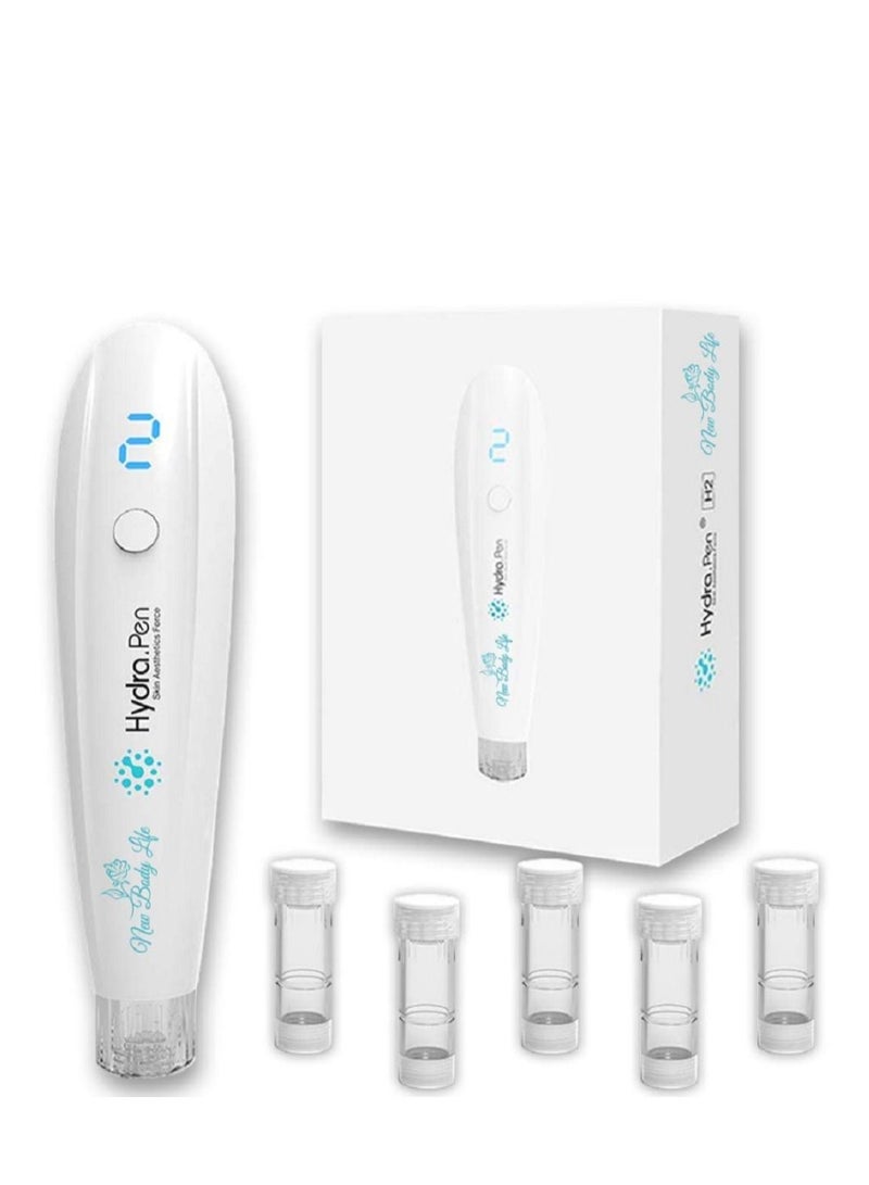 hydra H2 Microneedling Pen Dr.pen Pen with 3pcs 12Pin 2pcs Nano Cartridge - Image 1