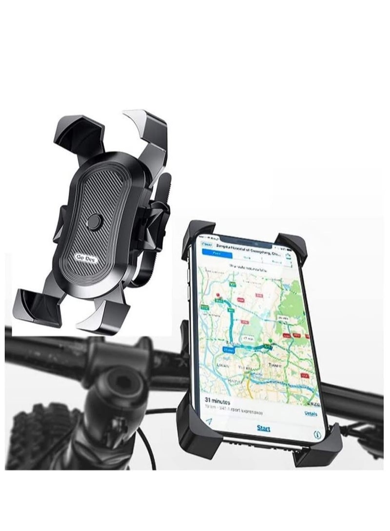 Go-Des GD-HD709 Bicycle Vehicle, Motorcycle Phone Holder, Compatible For 4.7-6.5 Inch Mobile Screen, 360 Degree Rotation Black - Image 3