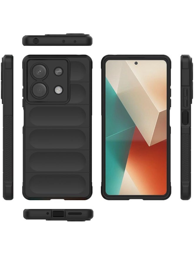 Redmi Note 13 Back Cover(Not 4G), Creative TPU Protective Case for Redmi Note 13 5G, Anti-Fall and Shockproof Skin Feel Case Cover for Redmi Note 13 5G, Black  - Image 2