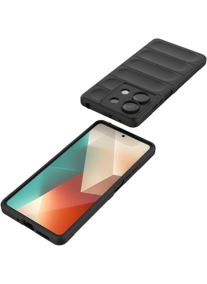 Redmi Note 13 Back Cover(Not 4G), Creative TPU Protective Case for Redmi Note 13 5G, Anti-Fall and Shockproof Skin Feel Case Cover for Redmi Note 13 5G, Black  - Image 5