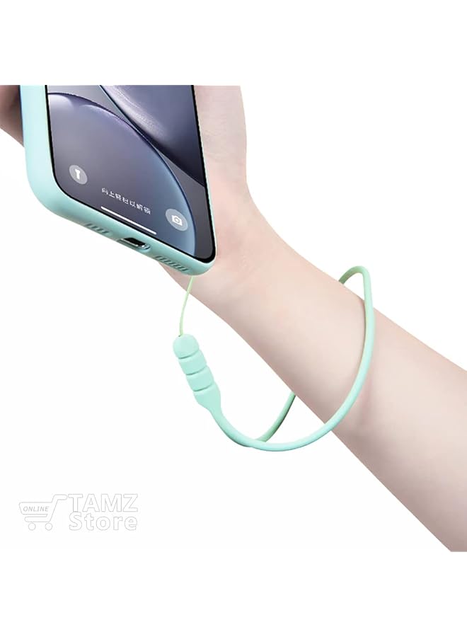 erorex Silicone Wrist Cord Holder For Mobile 7.8Cm Length Mobile Phones Wireless Speaker Mini Electronic Devices Keys Business Card Usb Flash Anything Portable Turquoise  - Image 2