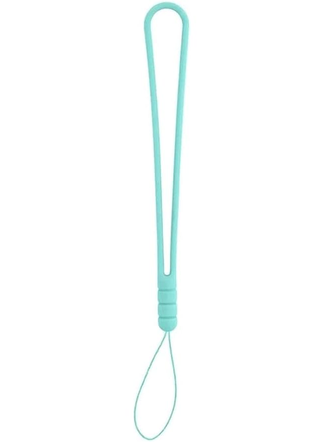 erorex Silicone Wrist Cord Holder For Mobile 7.8Cm Length Mobile Phones Wireless Speaker Mini Electronic Devices Keys Business Card Usb Flash Anything Portable Turquoise  - Image 1
