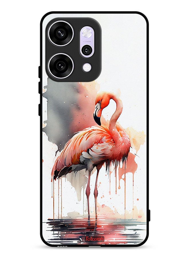 Tolwak Oppo Reno14 Pro Protective Case Cover Tropical Watercolor Art - Image 1