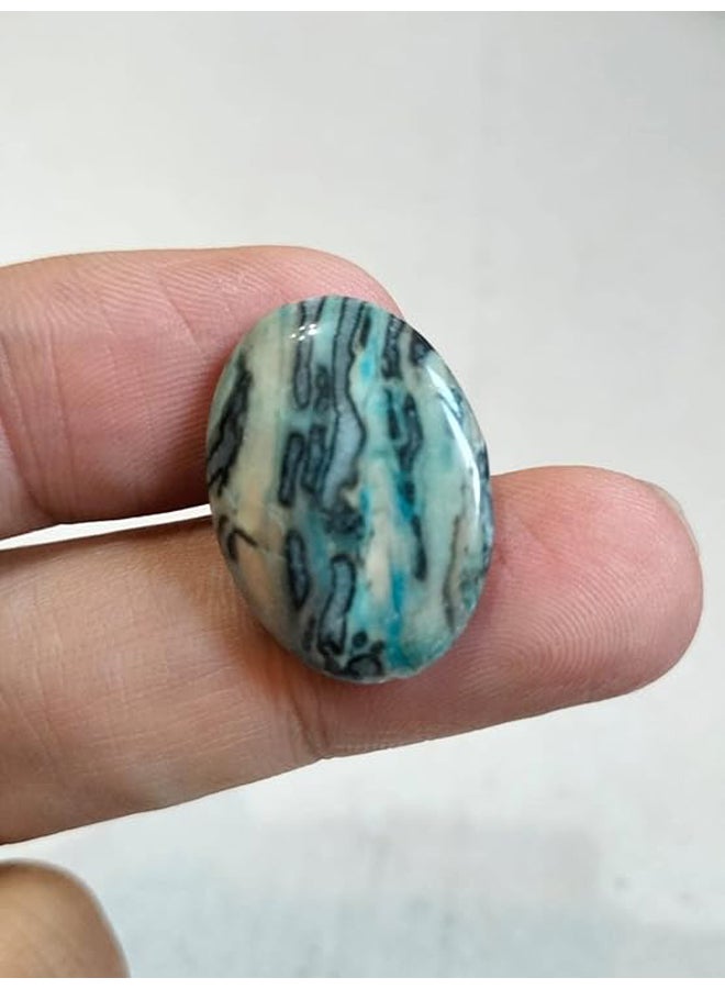 Natural Jasper Agate Double Face Gemstone Ring Or Pendant Jewelry Making - Image 2