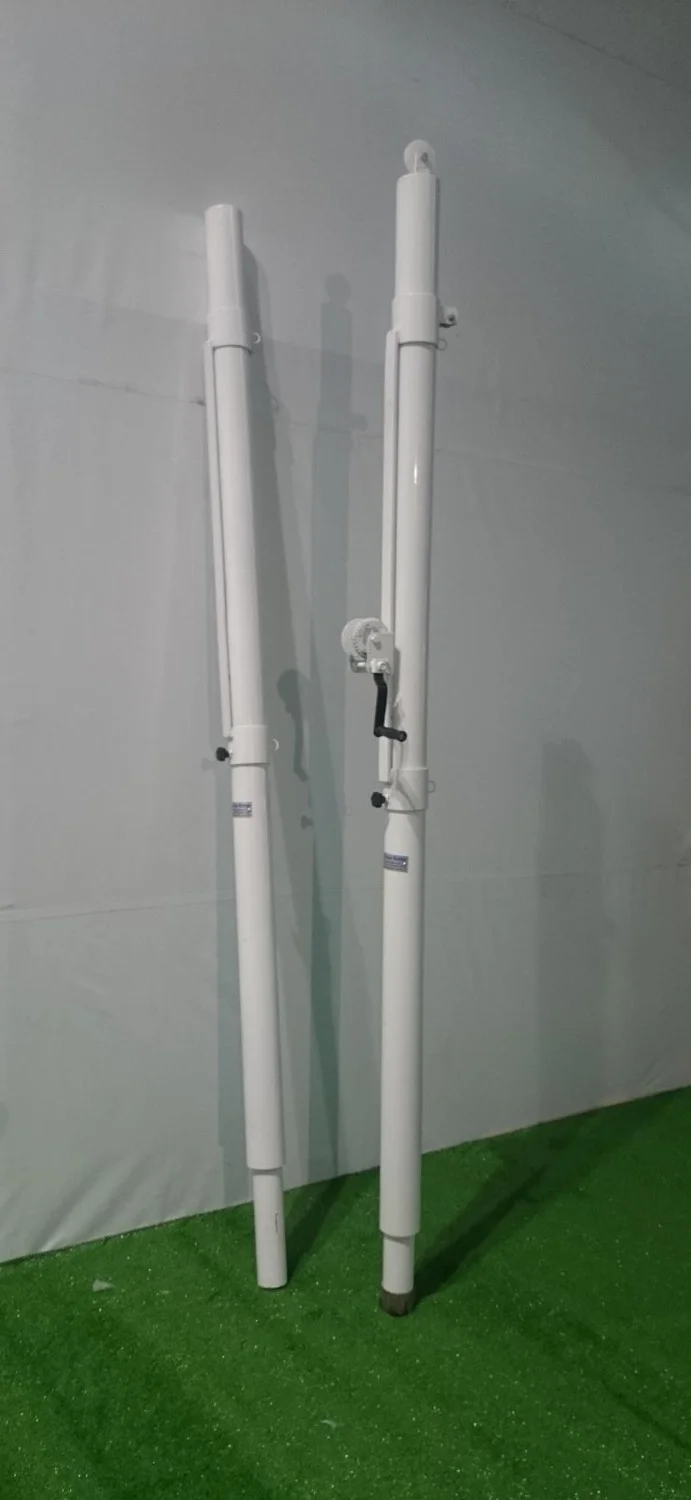 adelinspor Gold Aluminum Height Adjustable Volleyball Post