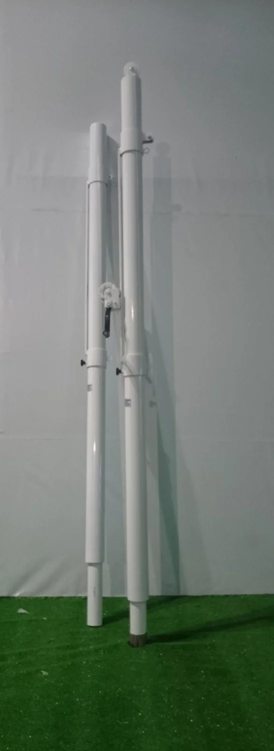 adelinspor Gold Aluminum Height Adjustable Volleyball Post