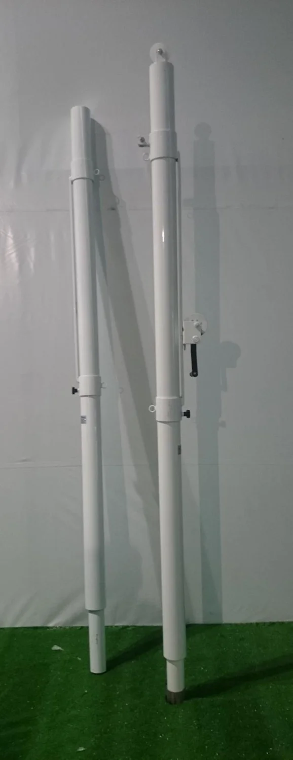 adelinspor Gold Aluminum Height Adjustable Volleyball Post