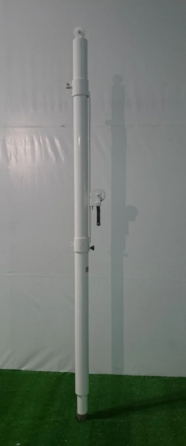 adelinspor Gold Aluminum Height Adjustable Volleyball Post