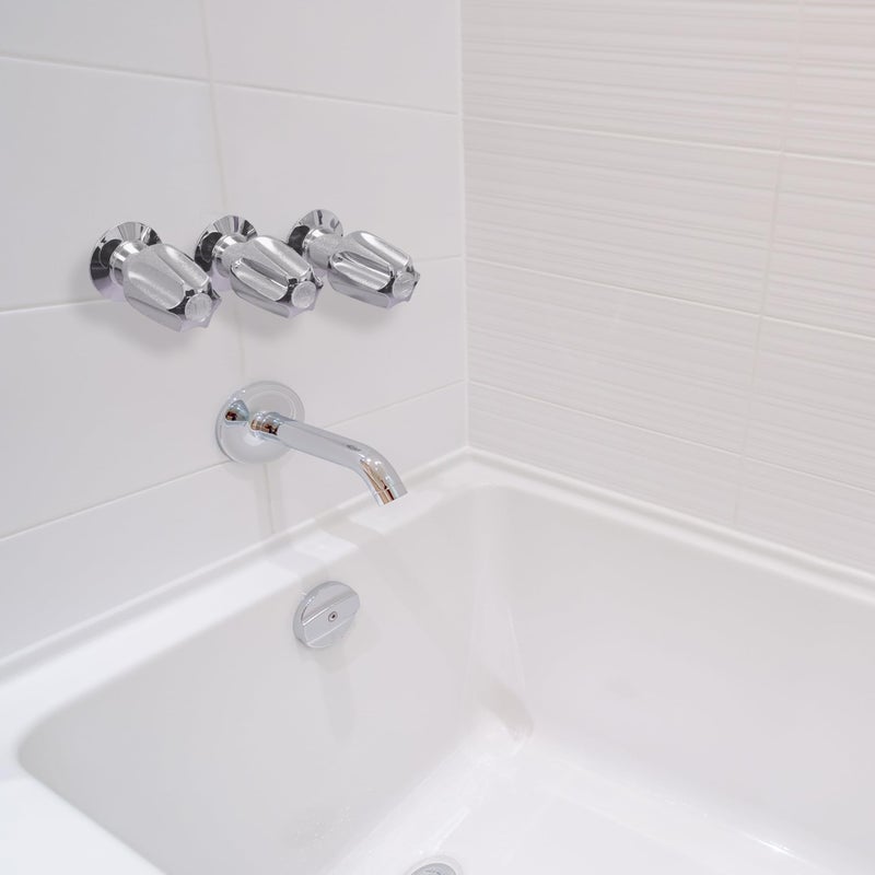 DANCO Bathtub and Shower 3-Handle Remodel/Rebuild Trim Kit for Price Pfister Verve Faucets | Knob Handle Replacement | Chrome (39619) - Image 2