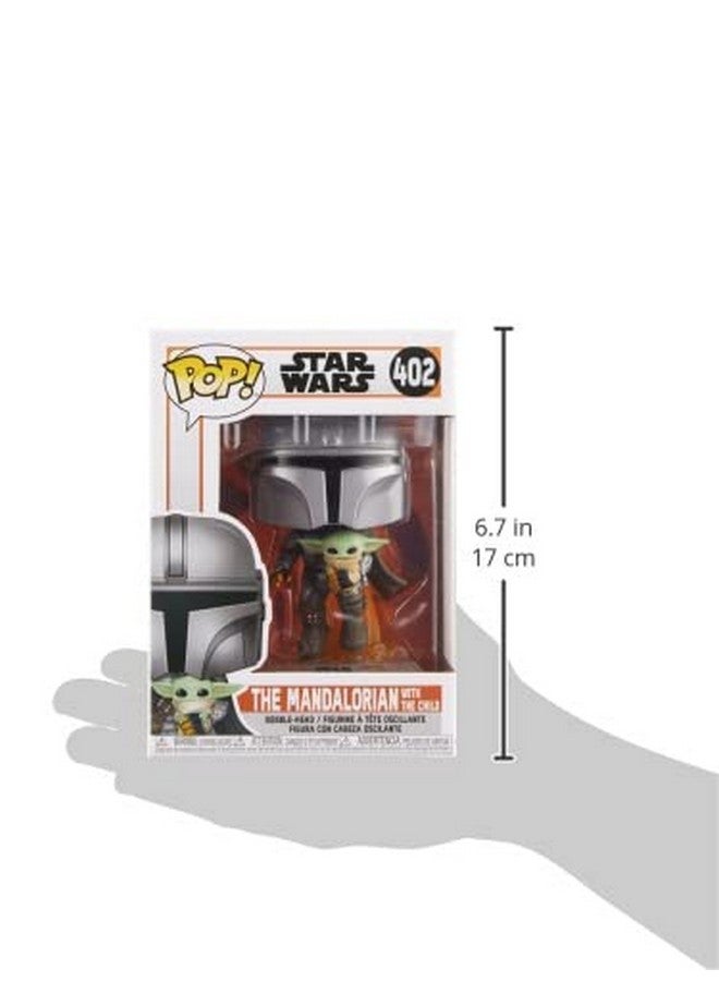 Funko Pop! Star Wars: The Mandalorian - Mandalorian Flying with The Child, Grey - Image 3