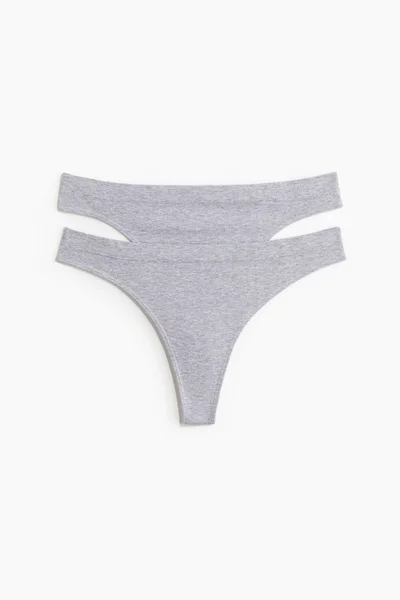 H&M 2-pack seamless thong briefs