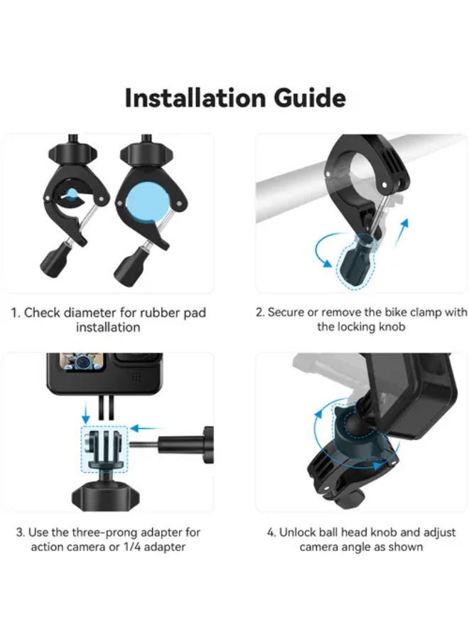 تيليسن مشبك تثبيت على مقود الدراجة TE-HBM-004 - Image 3