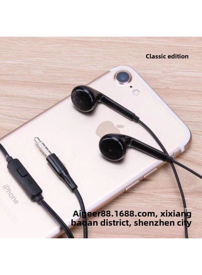 Universal Wire Control Headset For Vivo Oppo Meizu Mobile Phone In-ear Wired Gaming Headset-Color:Black [Upgraded Tuning]]  - Image 5