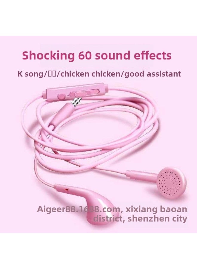 Universal Wire Control Headset For Vivo Oppo Meizu Mobile Phone In-ear Wired Gaming Headset-Color:Black [Upgraded Tuning]]  - Image 3