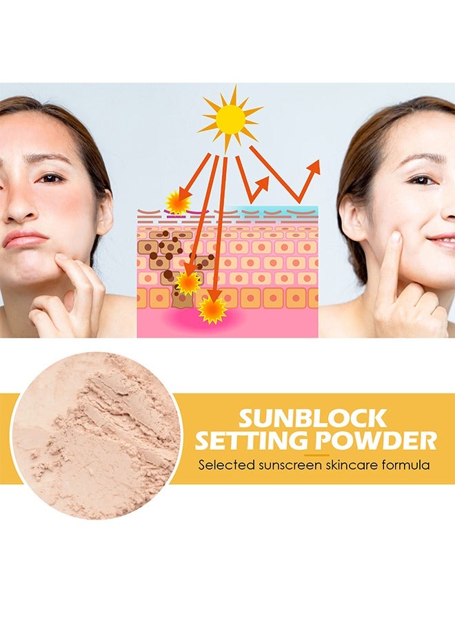 إيلهو مسحوق تشكيل واقي من الشمس ، تركيبة مختارة للعناية بالبشرة واقية من الشمس ، SPF 50 PA ++ ، حماية من الأشعة فوق البنفسجية UVA و UVB ، بدون بارابين ، خالي من الغلوتين ، نباتي ، مضاد للحساسية ، قوة واقية من الشمس خفيفة الوزن تدوم طويلا ، مع فرشاة واقية من الشمس ناعمة - Image 3