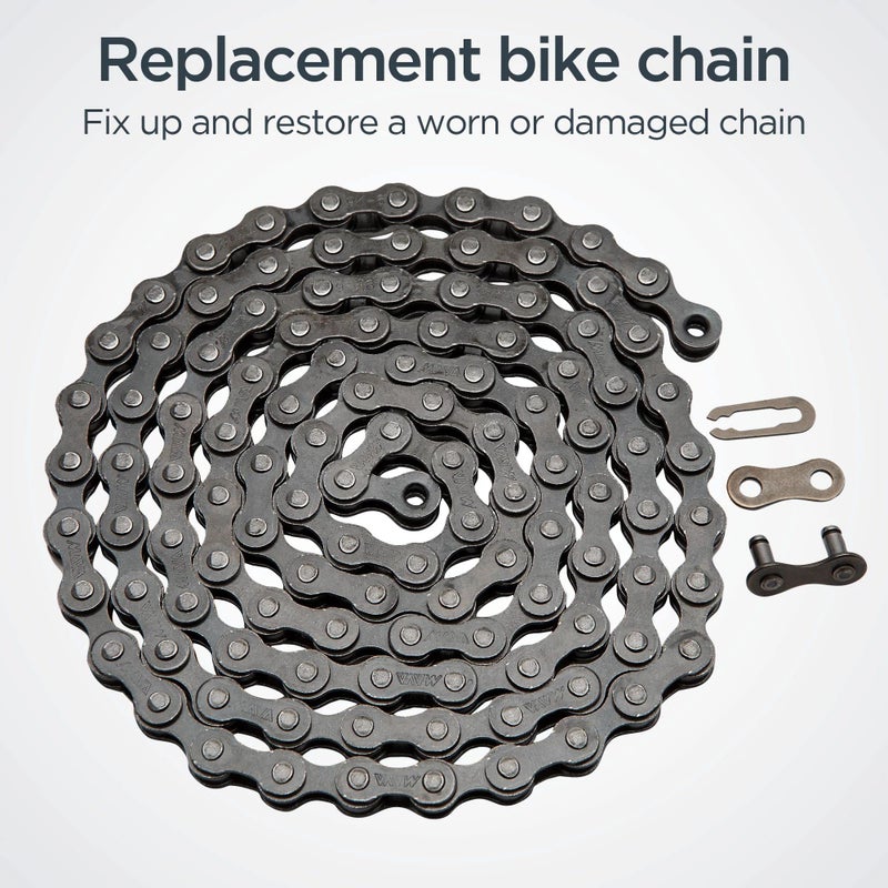 Schwinn Bike Chain, 1/2" X 1/8" Basic Chain, 112 Total Links, for Non-Derailleur Bikes, BMX, Fixies, Cruisers, Track, and Single Speed Bikes - Image 2