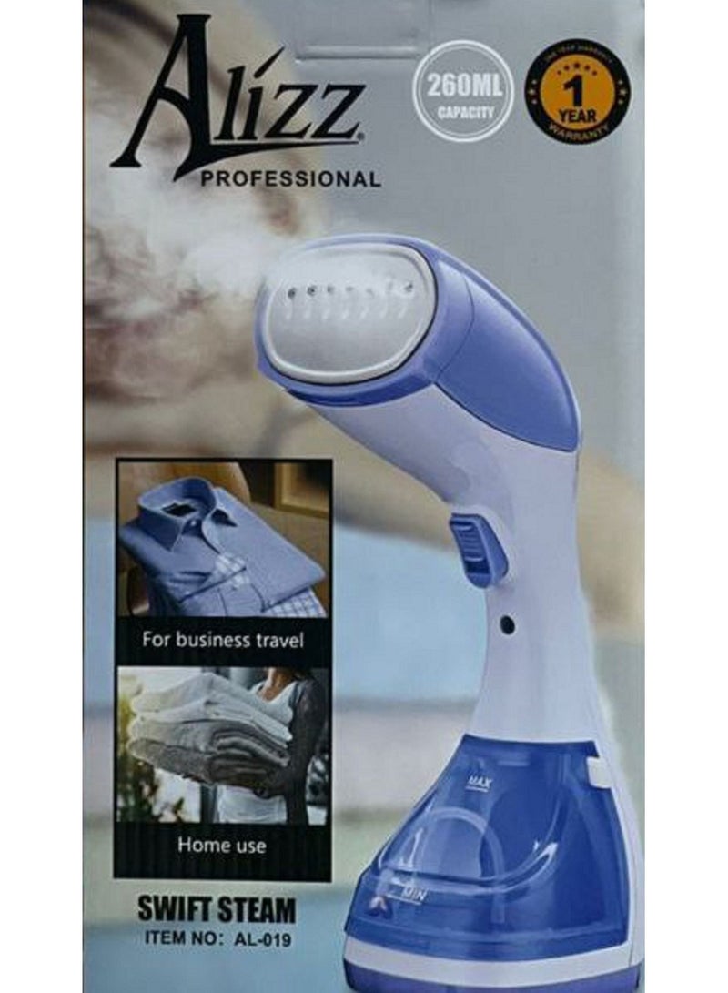 Alizz Handy Swift Steam Iron, White and Blue - Image 2