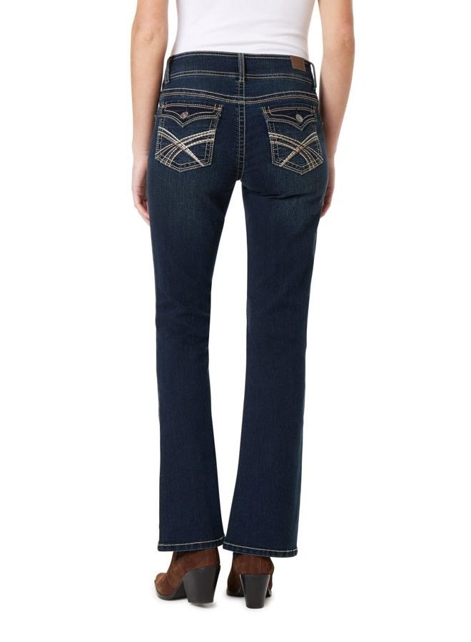 Wallflower Women's Luscious Curvy Bootcut Mid-Rise Insta Stretch Juniors Jeans (Standard and Plus), Evan, 11 - Image 2