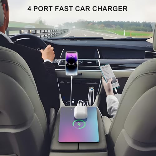 Hapytrip 2 Pack 4 Port 12V USB Outlet Aluminum Charger, 78W Dual PD & QC Multiple USB Port for Car, USB C Cigarette Lighter Replacement 12 Volt Socket with Voltmeter Waterproof for Marine Boat Motorcycle RV - Image 3
