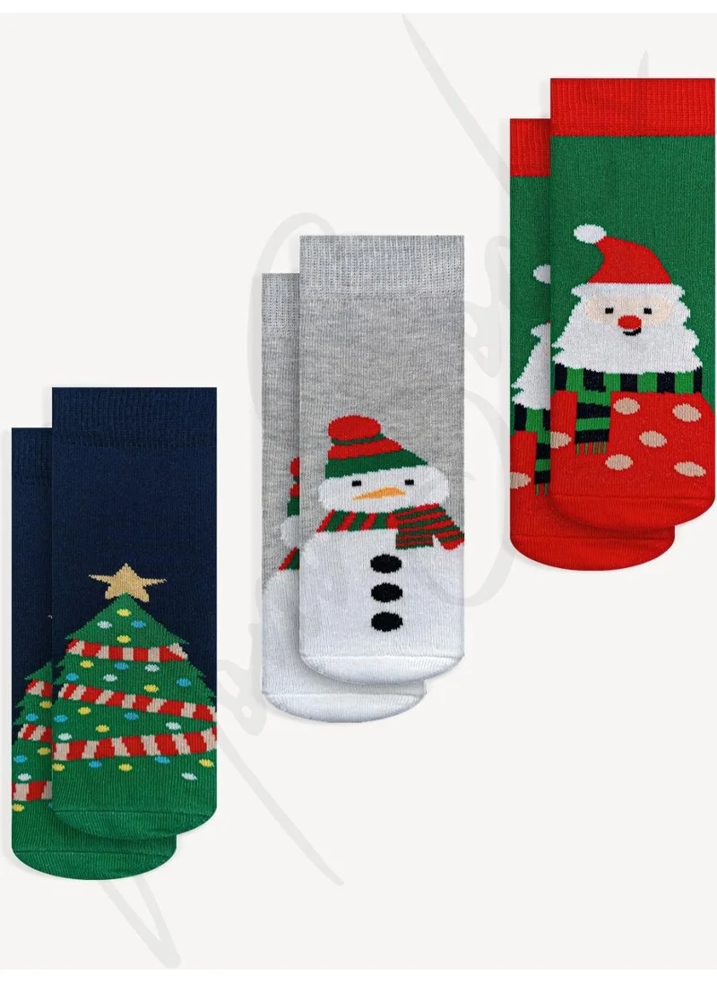 Mono Socks - 3 Pack Children's Scarf Christmas Patterned Socks