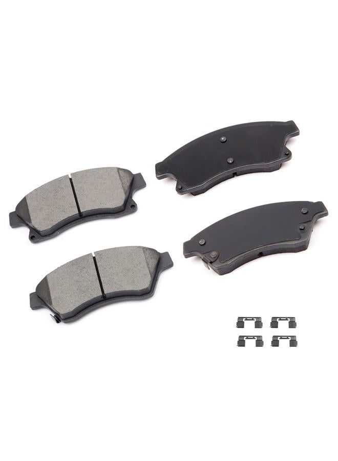 CCIYU D1522 Front Ceramic Brake Pads Kits 4pcs fit For 2011-2015 For Chevrolet Cruze,2016 For Chevrolet Cruze Limited,2012-2017 For Chevrolet Sonic - Image 1