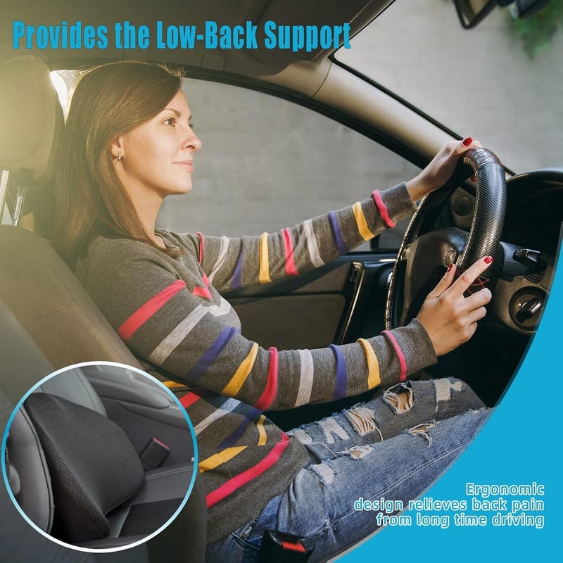 OLYDON Car Seat Cushion - Comfort Memory Foam for Driving with Back Support & Pain Relief - Image 5