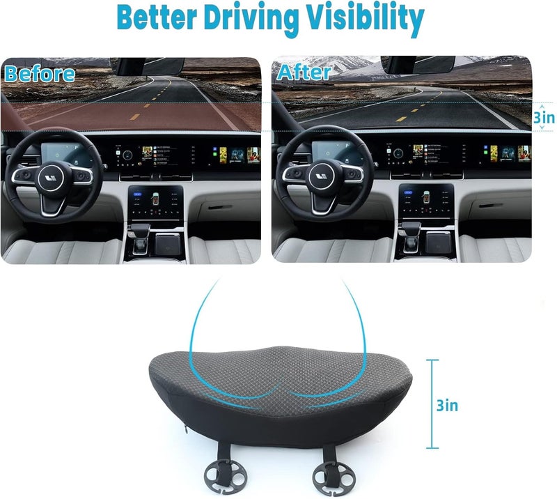 OLYDON Car Seat Cushion - Comfort Memory Foam for Driving with Back Support & Pain Relief - Image 4